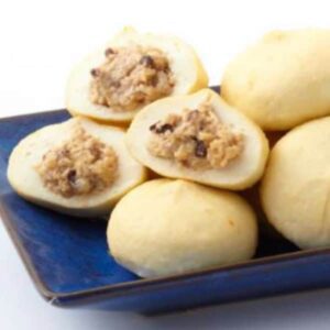 a plate of food on a white background