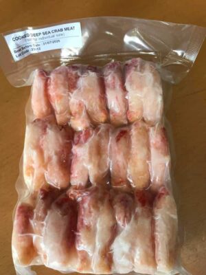 a bag of frozen shrimp