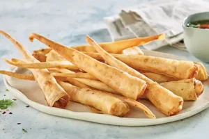 a plate of fried food