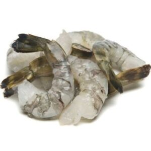 a pile of raw shrimp