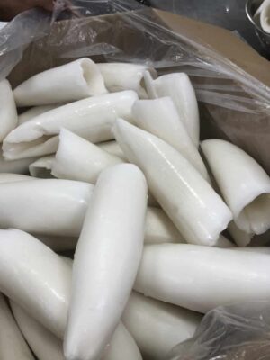 a pile of white objects in a plastic bag