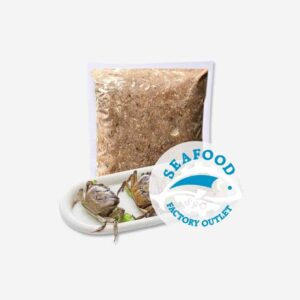 a bag of food with a crab on it