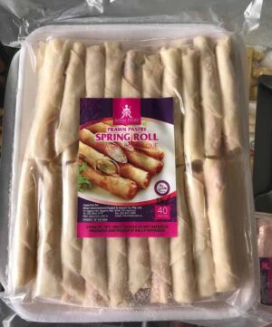 a package of spring rolls