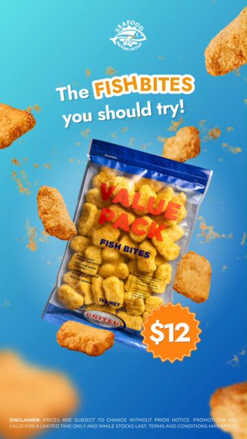Looking for a quick and easy meal the whole family will love? 

Our Fish Bites are the perfect choice and are currently available for just $12 a pack at Seafood Factory Outlet!  These are simple to prepare and great to keep in the freezer for whenever you need a tasty, fuss-free meal. Come visit our shop at 41 Clapham Rd, Regents Park, or order online for a quick pickup today! 

#SeafoodFactoryOutlet #FishBites #EasyCooking #ShopLocal #RegentsPark #FrozenSeafood