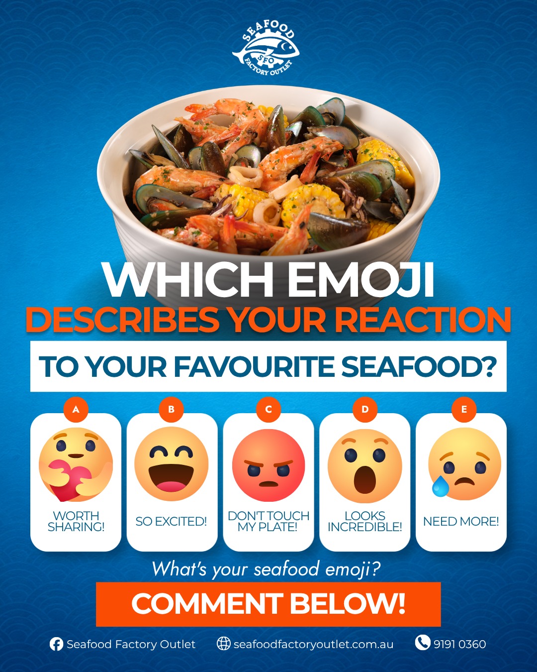 Want to share your favorite meal with someone special or keep it all to yourself? Let us know your reaction in the comments! Drop by our shop at 41 Clapham Rd, Regents Park, or order online for a quick pickup today!

 #SeafoodFactoryOutlet #SeafoodLovers #SydneySeafood