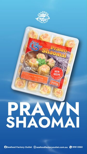 Looking for a quick and easy snack or meal idea? These tasty Prawn Shaomai are simple to prepare and ready in minutes. Grab a pack from our shop at 41 Clapham Rd, Regents Park, or order online for a quick pickup today!

#SeafoodFactoryOutlet #PrawnShaomai #EasyMeals #ShopLocal #RegentsPark