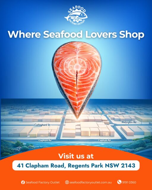 Find your way to your favourite local destination for quality seafood! Drop by our shop at 41 Clapham Rd, Regents Park, or browse and order online for a quick pickup today!

#SeafoodFactoryOutlet #LocalSeafood #SydneyFood #SydneySeafood