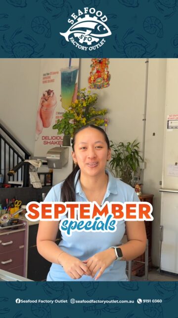 Don't miss out on our specials this month! Grab our popular green mussels at just $17 per kg, grab our cooked and peeled large prawns for only $20 per 700g pack, and enjoy our delicious prawn dumplings at just $15.50 per kg. 

Drop by our shop at 41 Clapham Rd, Regents Park, or order online for a quick pickup today!

#SeafoodFactoryOutlet #SeptemberSpecials #SeafoodDeals #SydneyFood #SydneySeafood