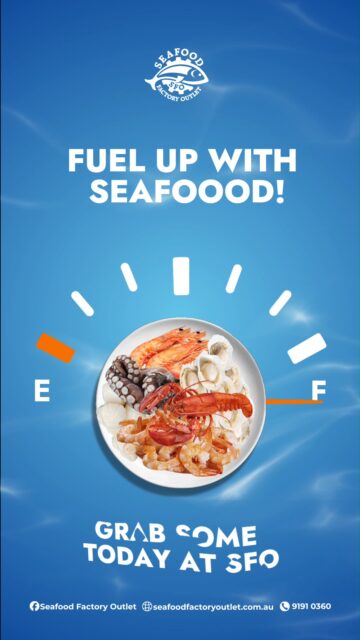 Need to refuel your energy for the week? Dive into something delicious and power up your meals with our wonderful selection of quality seafood. Come visit our shop at 41 Clapham Rd, Regents Park, or order online for a quick pickup today!

#SeafoodFactoryOutlet #HealthyMeals #EasyCooking #SydneySeafood