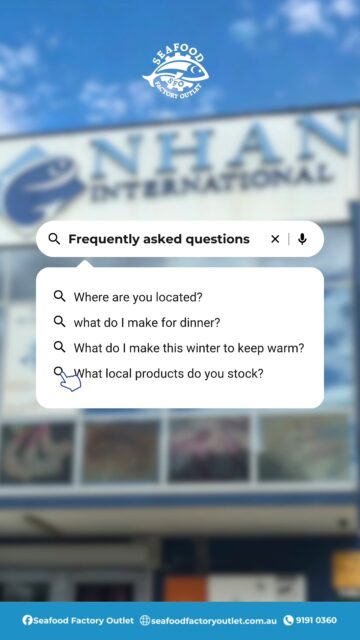What local products do you stock? Watch to find out. 

Click and collect in-store at 41 Clapham Rd, Regents Park, New South Wales

#SeafoodFactoryOutlet #LocalSeafood #RegentsPark #SydneySeafood
